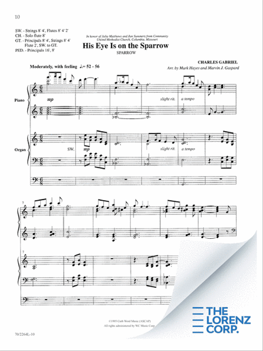 O for a Thousand Tongues Organ scores gallery preview page 11
