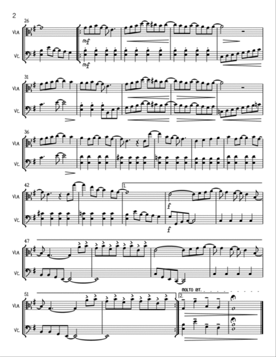 Eleanor Rigby String Duet scores gallery preview page 2