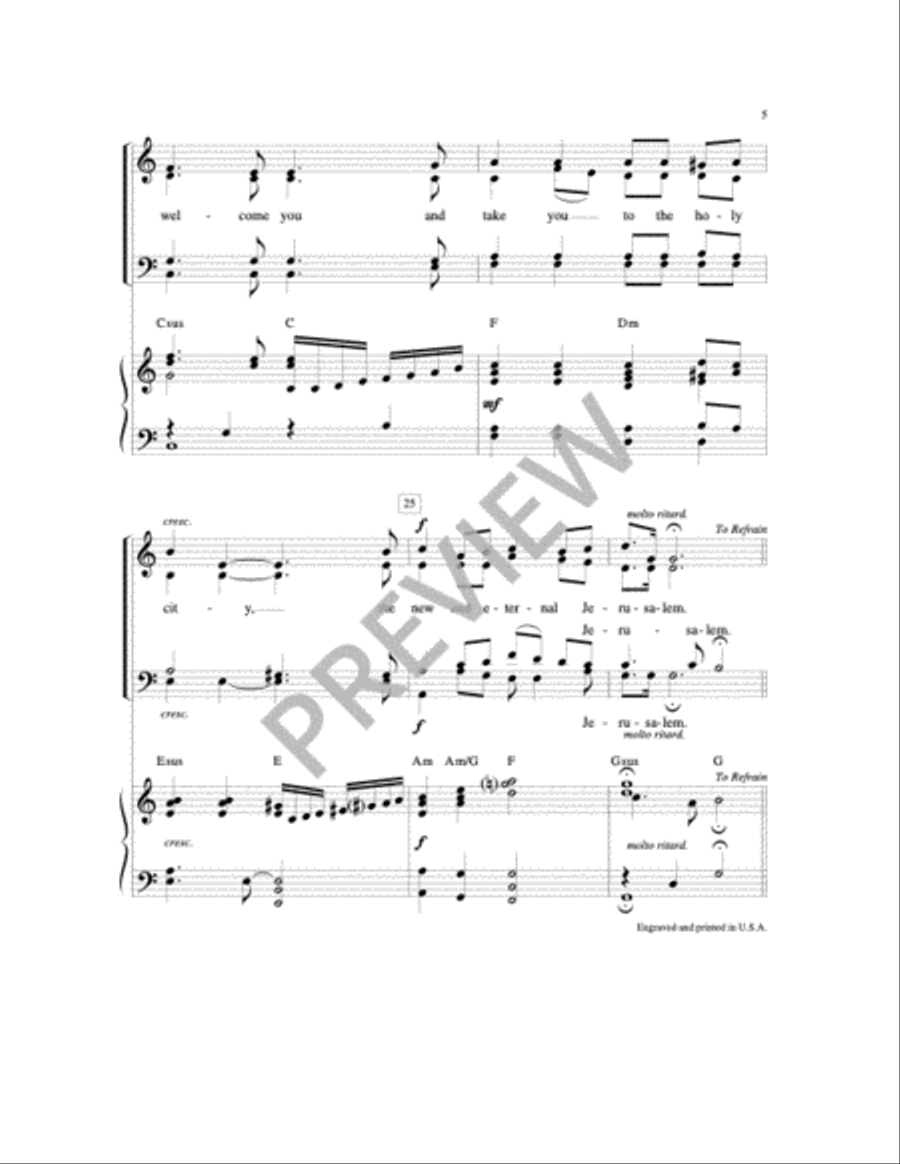 May the Angels Lead You Piano and Keyboard scores gallery preview page 6