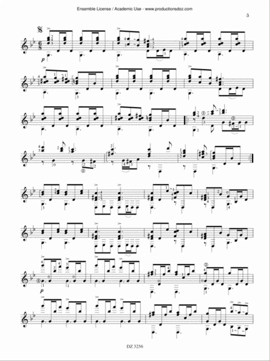 Anthologie Anthologie Classical Guitar scores gallery preview page 5