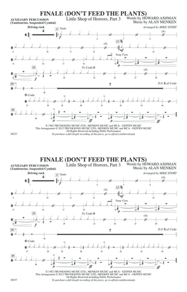 Finale (Don't Feed the Plants): Auxiliary Percussion
