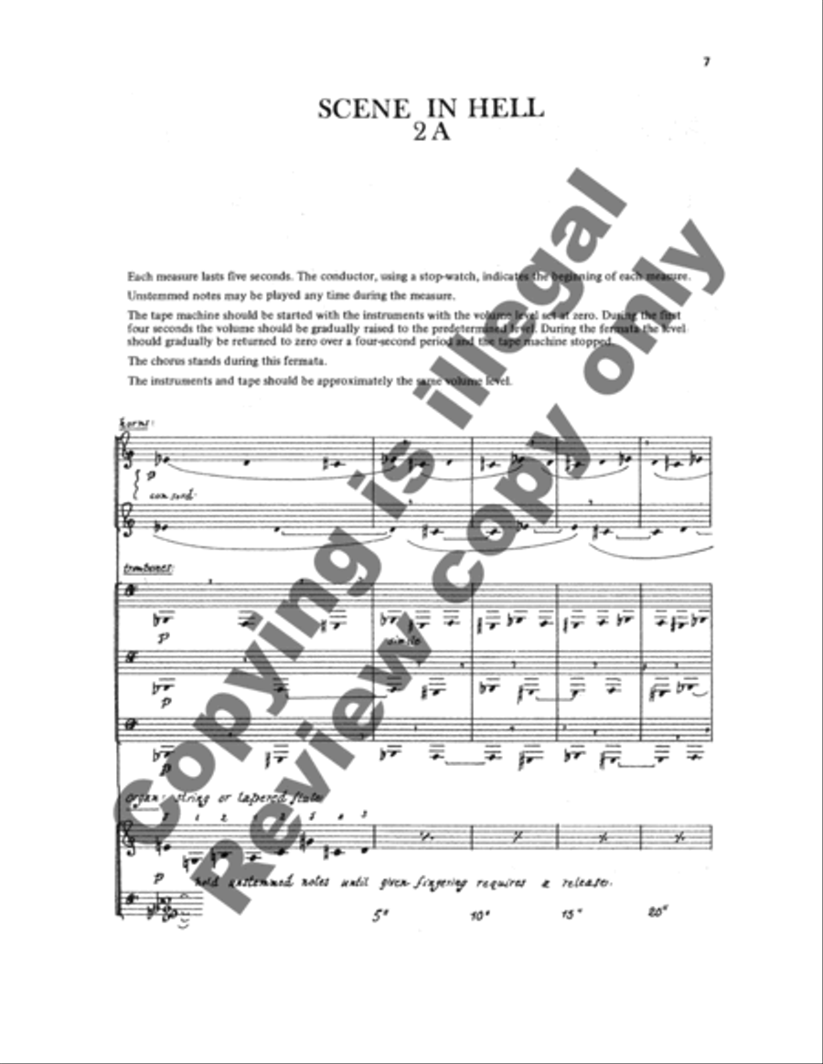 The Descent into Hell (Choral Score)