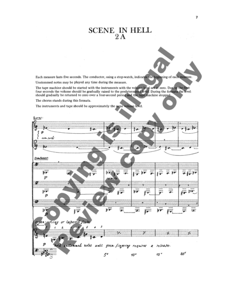 The Descent into Hell (Choral Score)