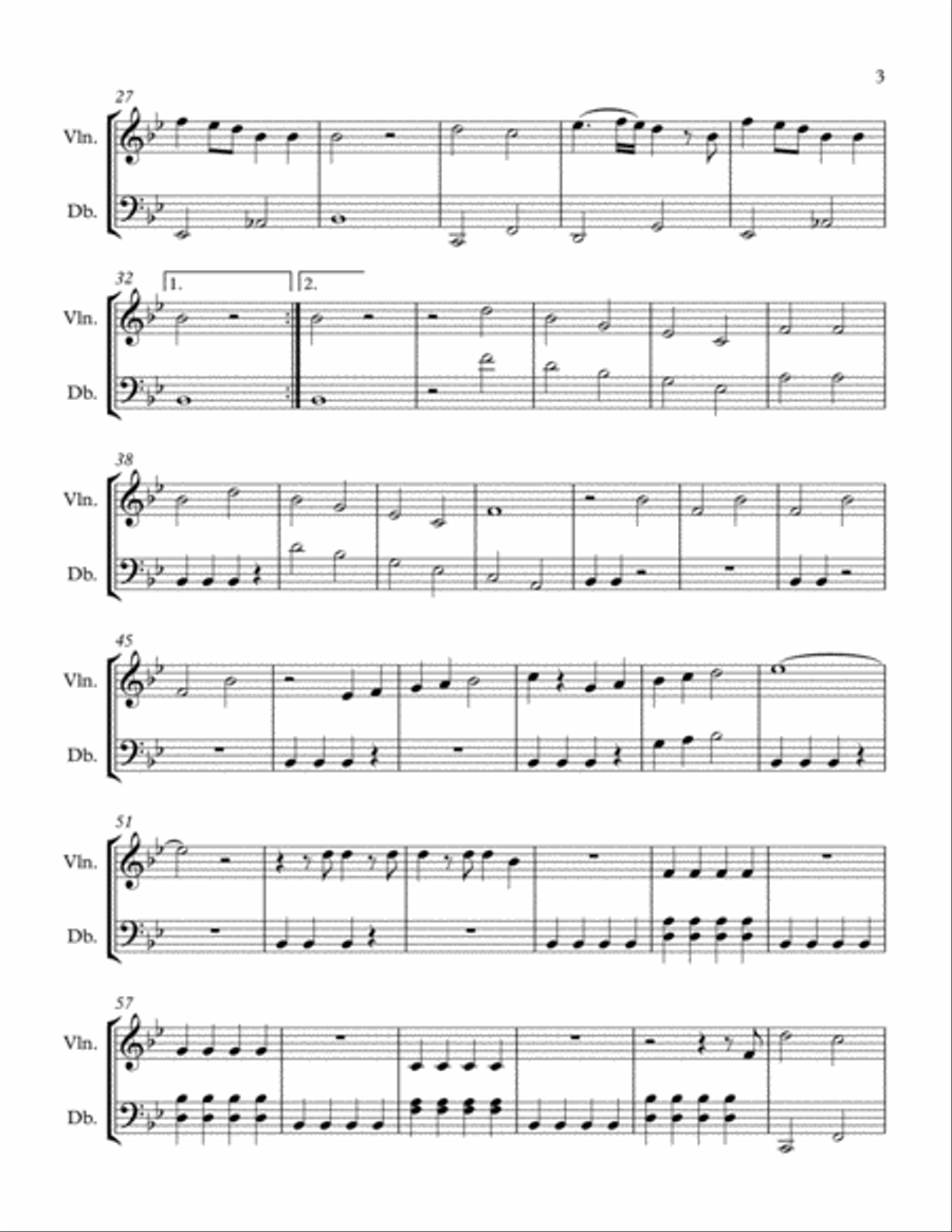 Wonderful Christmastime String Duet scores gallery preview page 3
