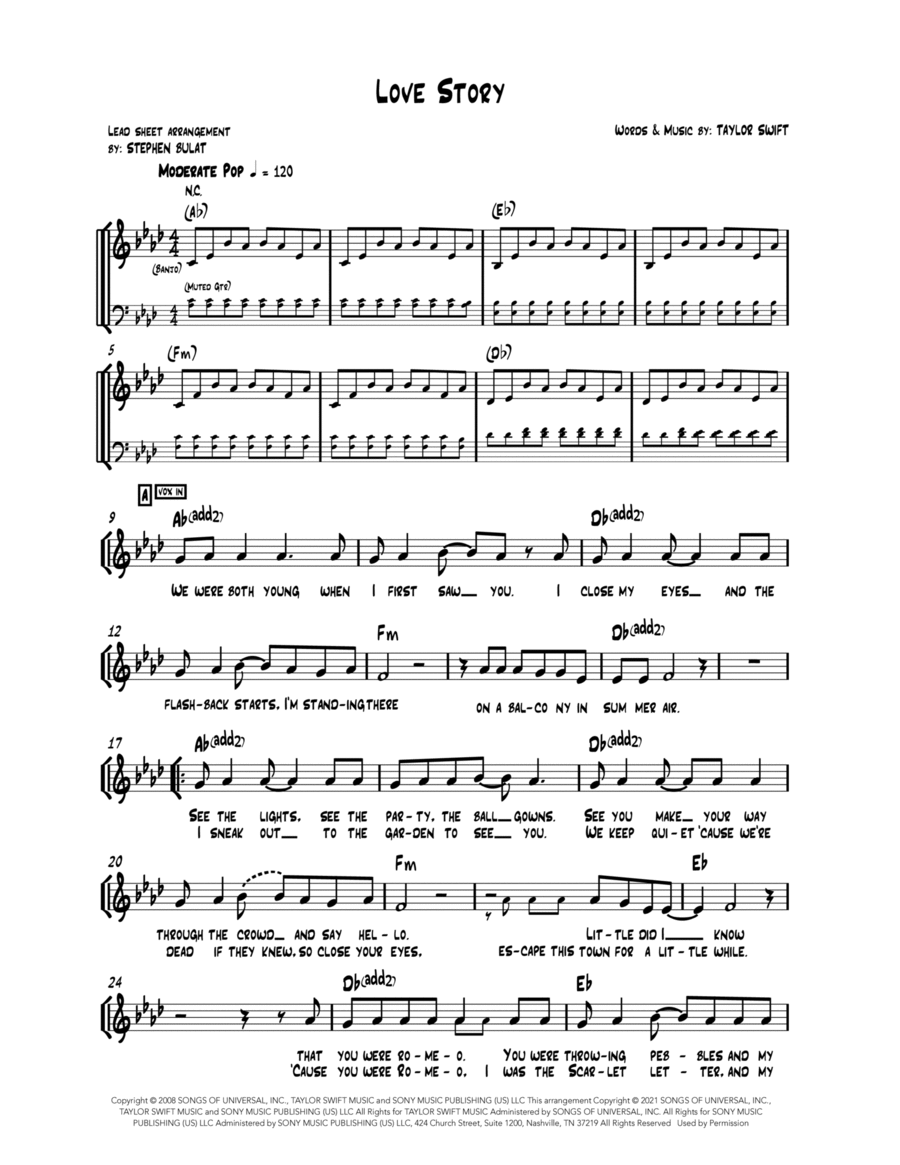 Love Story Piano scores gallery preview page 1