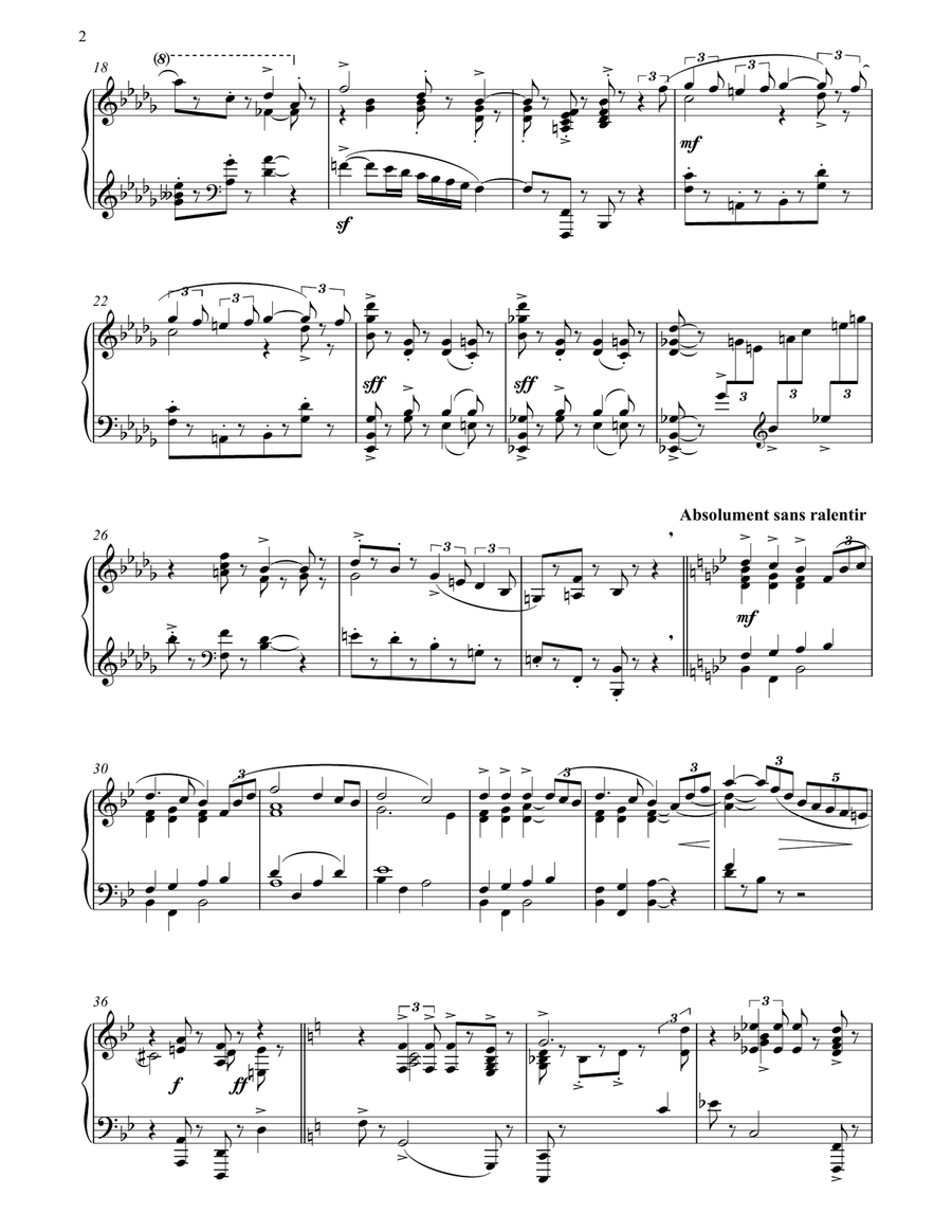Novelette In Bb Minor, II Piano Solo scores gallery preview page 2