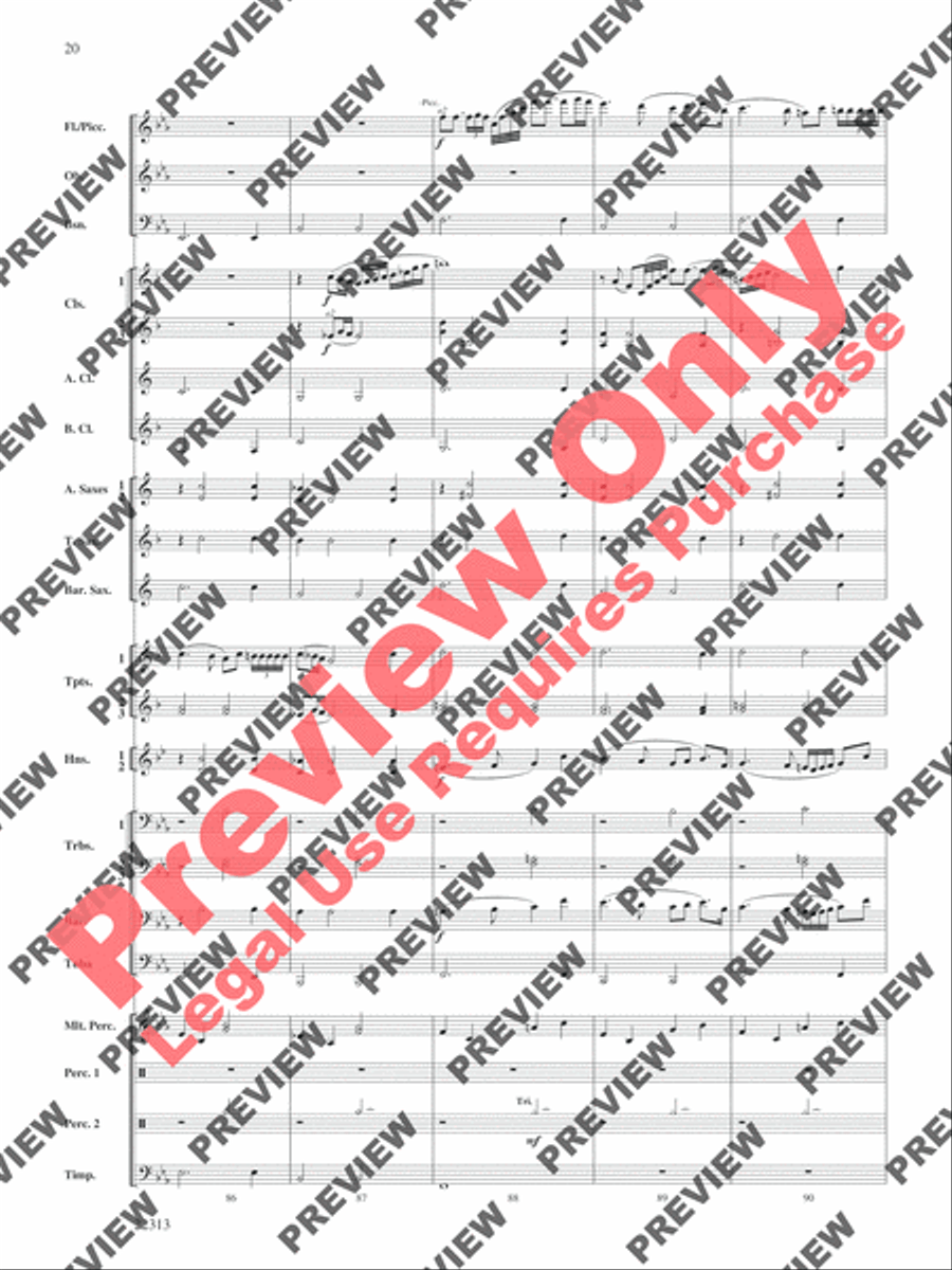 In the Center Ring Concert Band scores gallery preview page 21