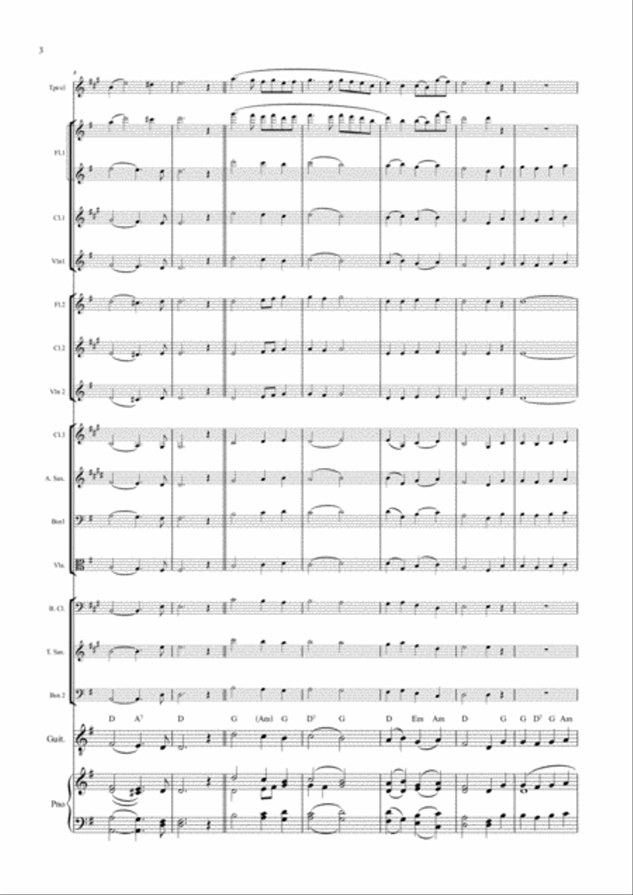 Carols for a Church Band Carols for a Church Band Large Ensemble scores gallery preview page 4