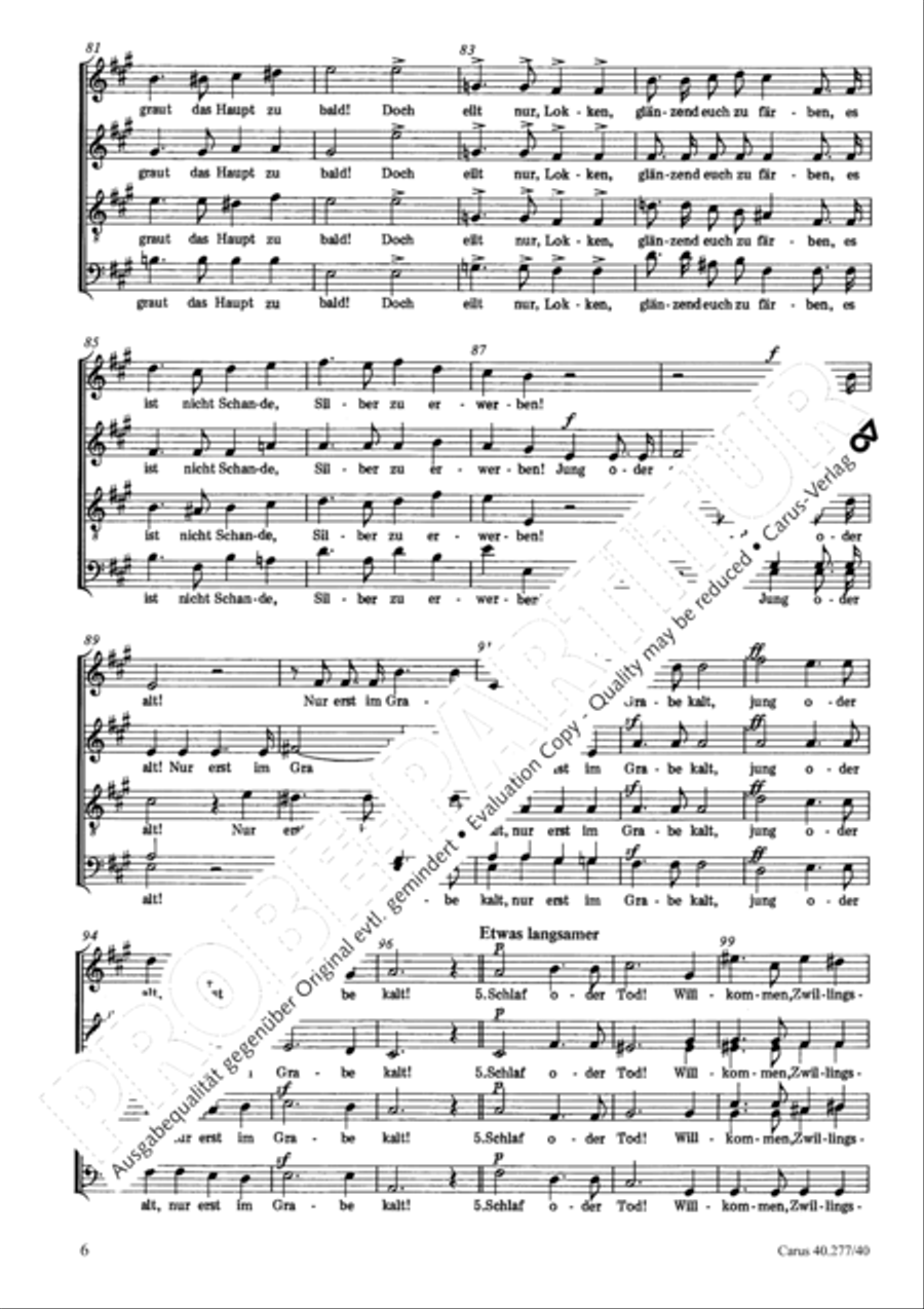 Nord oder Sud 4-Part scores gallery preview page 7