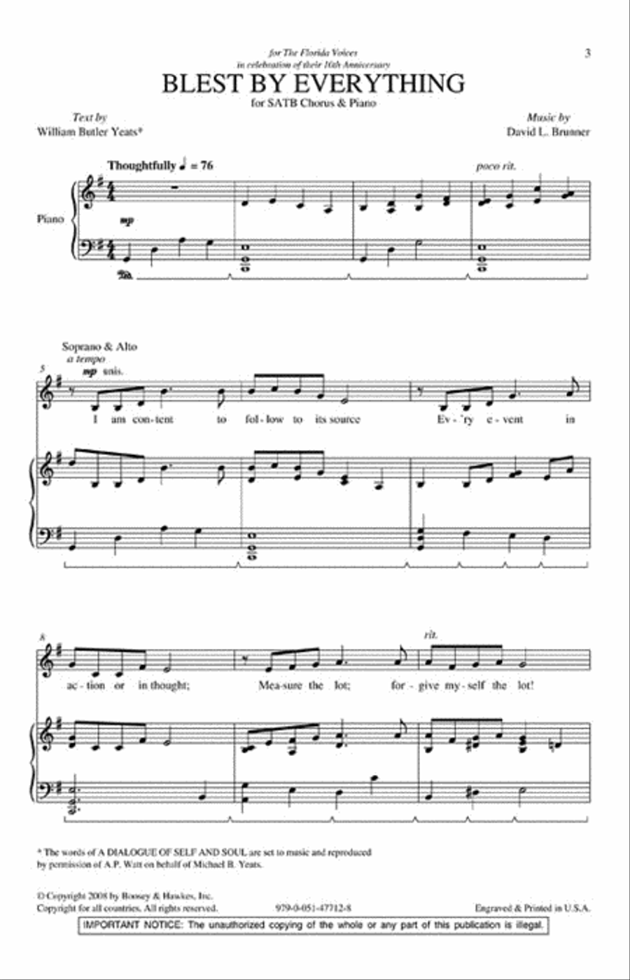 Blest by Everything 4-Part scores gallery preview page 2