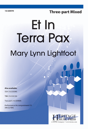 Book cover for Et In Terra Pax