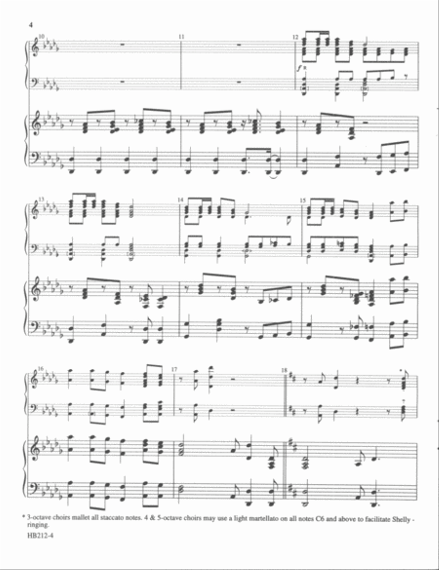 This Little Light of Mine - full score Handbell Choir scores gallery preview page 3