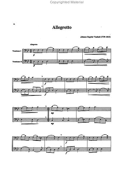 Belwin Master Duets (Trombone), Volume 2