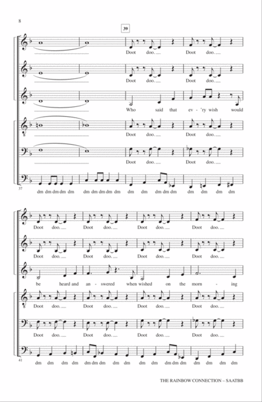 The Rainbow Connection The Rainbow Connection 4-Part scores gallery preview page 6