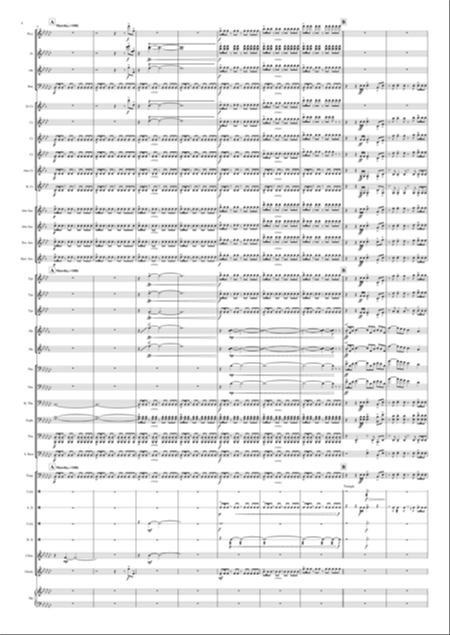 Proof Of A Hero Concert Band scores gallery preview page 4