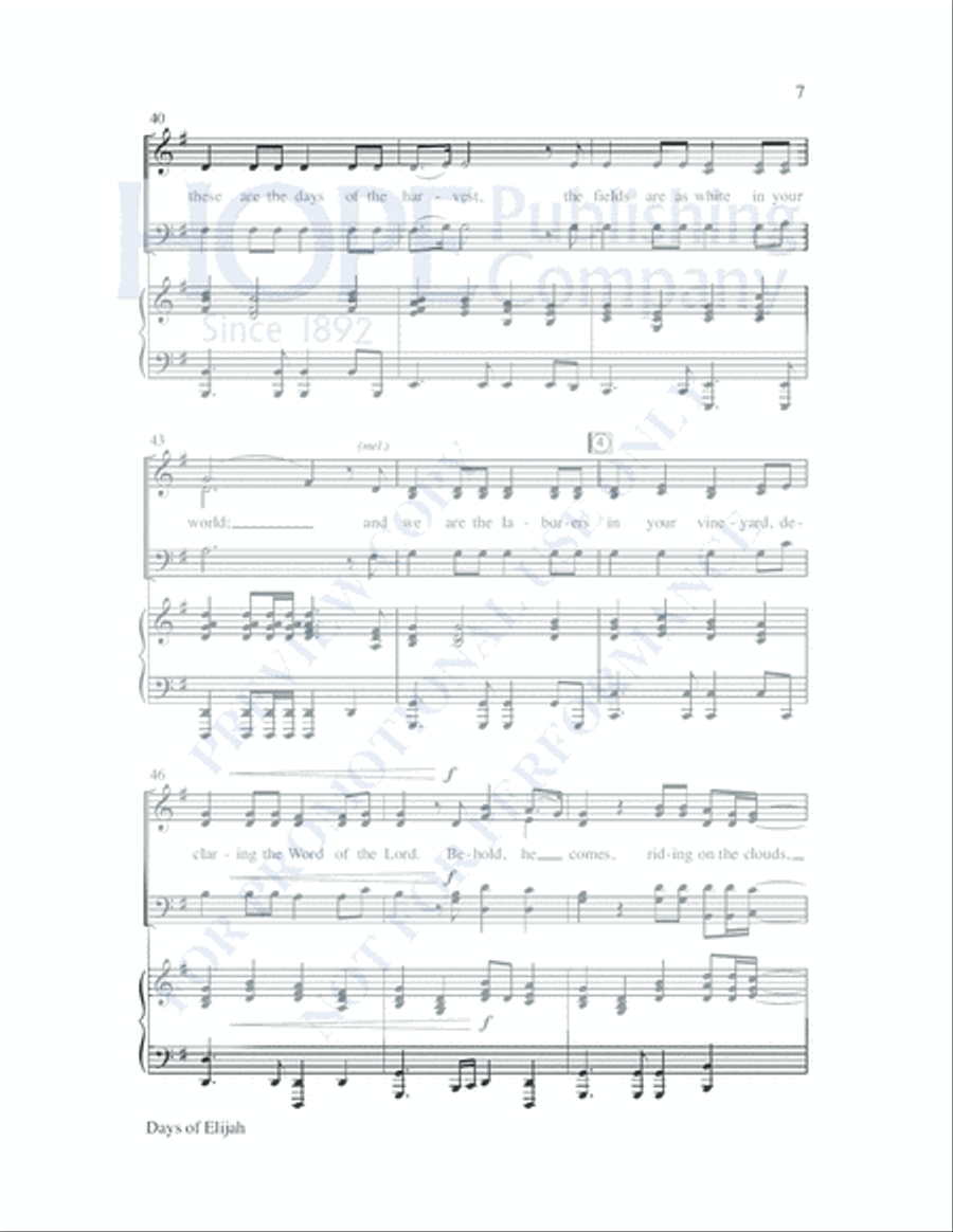 Days of Elijah Days of Elijah Choir scores gallery preview page 8
