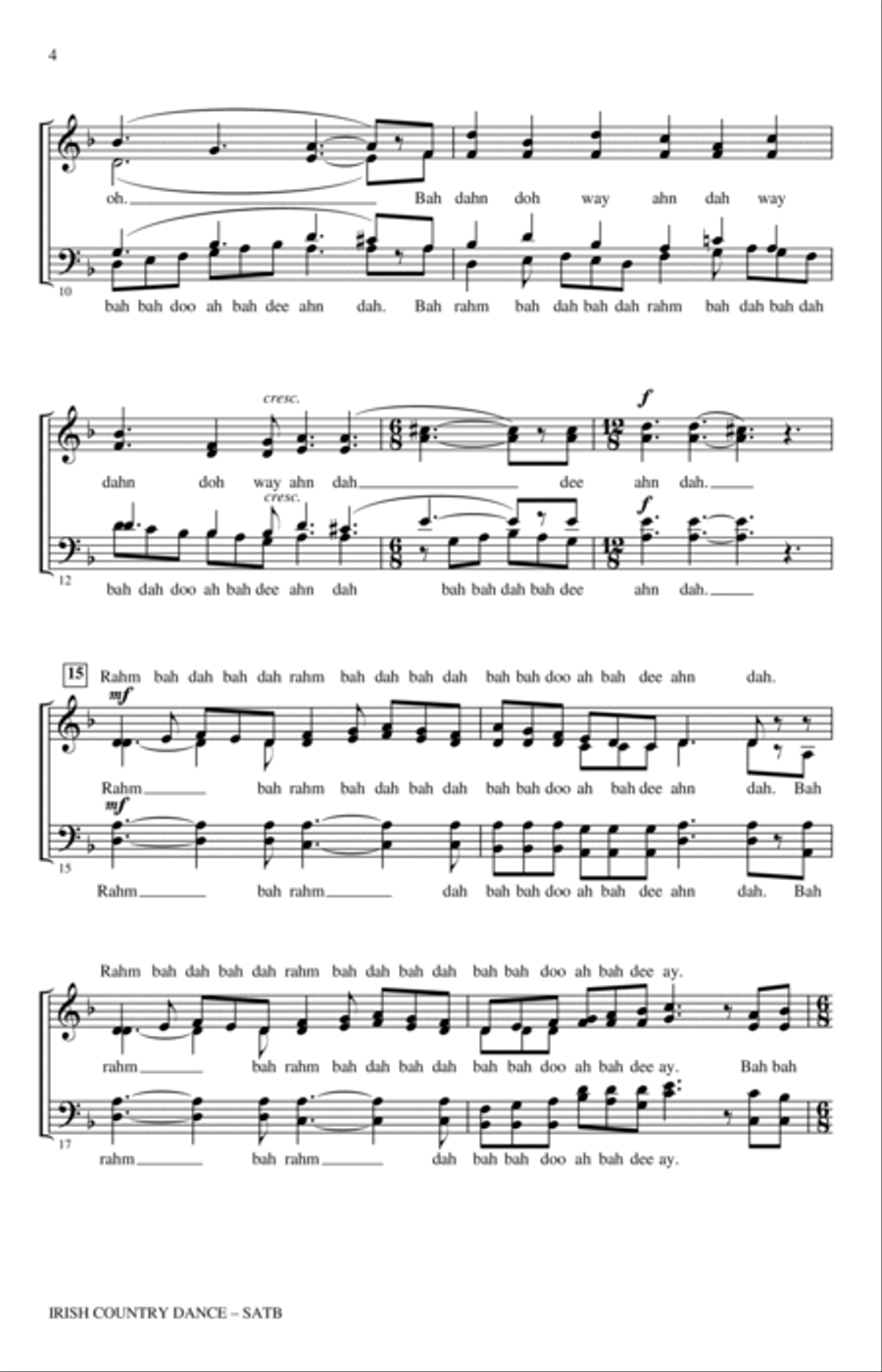 Irish Country Dance 4-Part scores gallery preview page 2