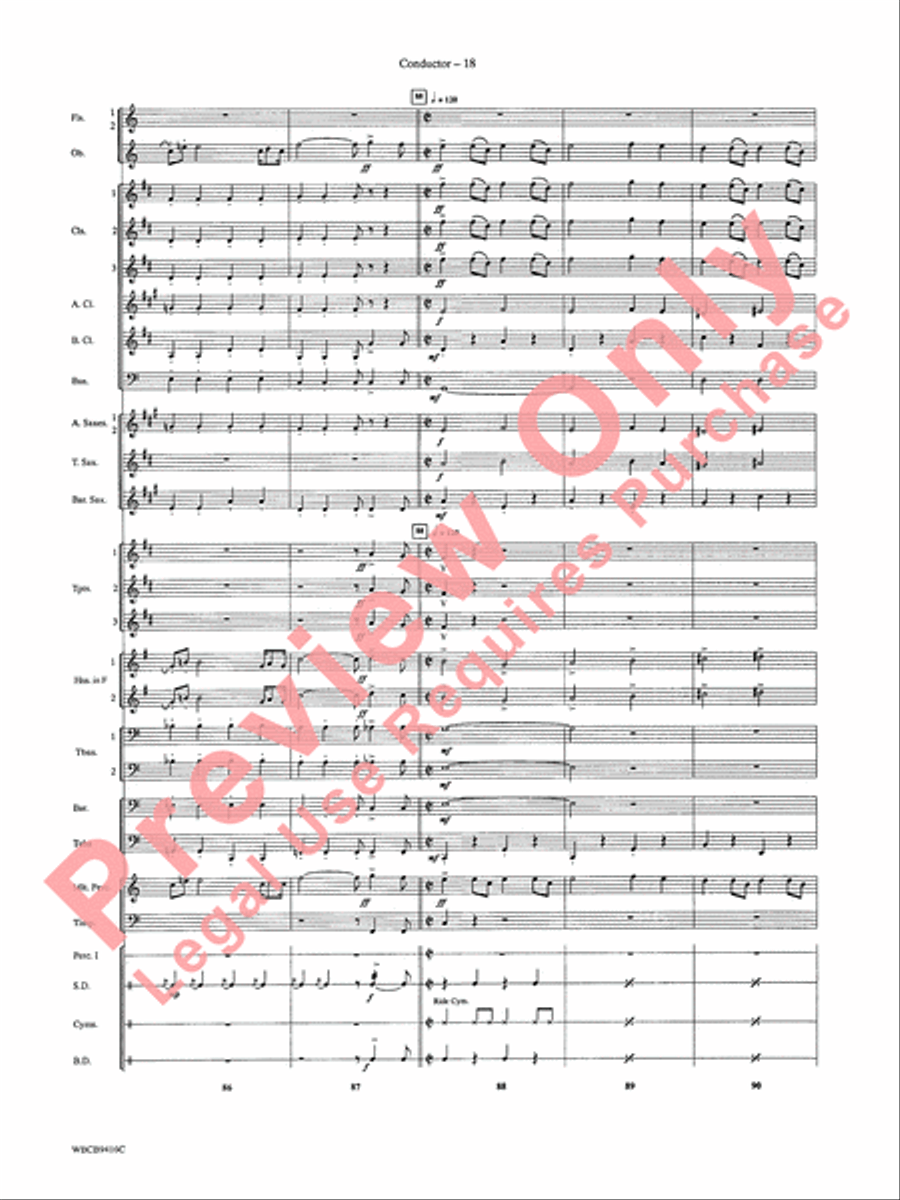 Strike Up the Band Concert Band scores gallery preview page 20