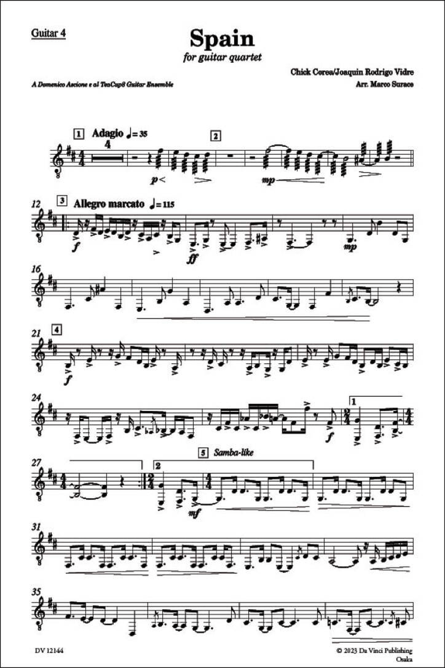Spain Guitar Ensemble scores gallery preview page 2