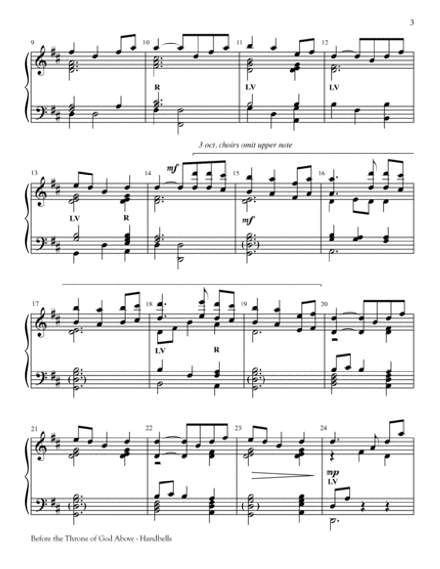 Before the Throne of God Above 5-Octaves scores gallery preview page 3