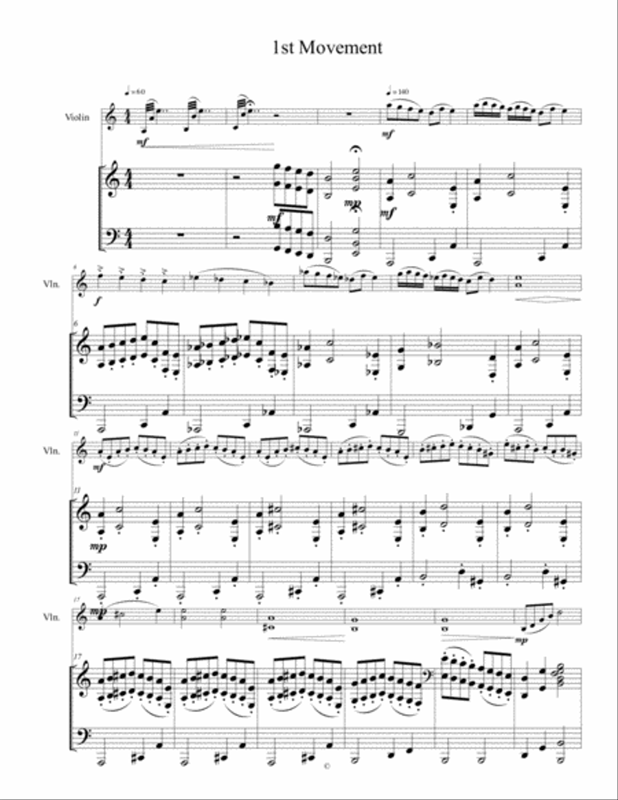 Violin Sonata No. 4 Violin Sonata No. 4 Violin Solo scores gallery preview page 2
