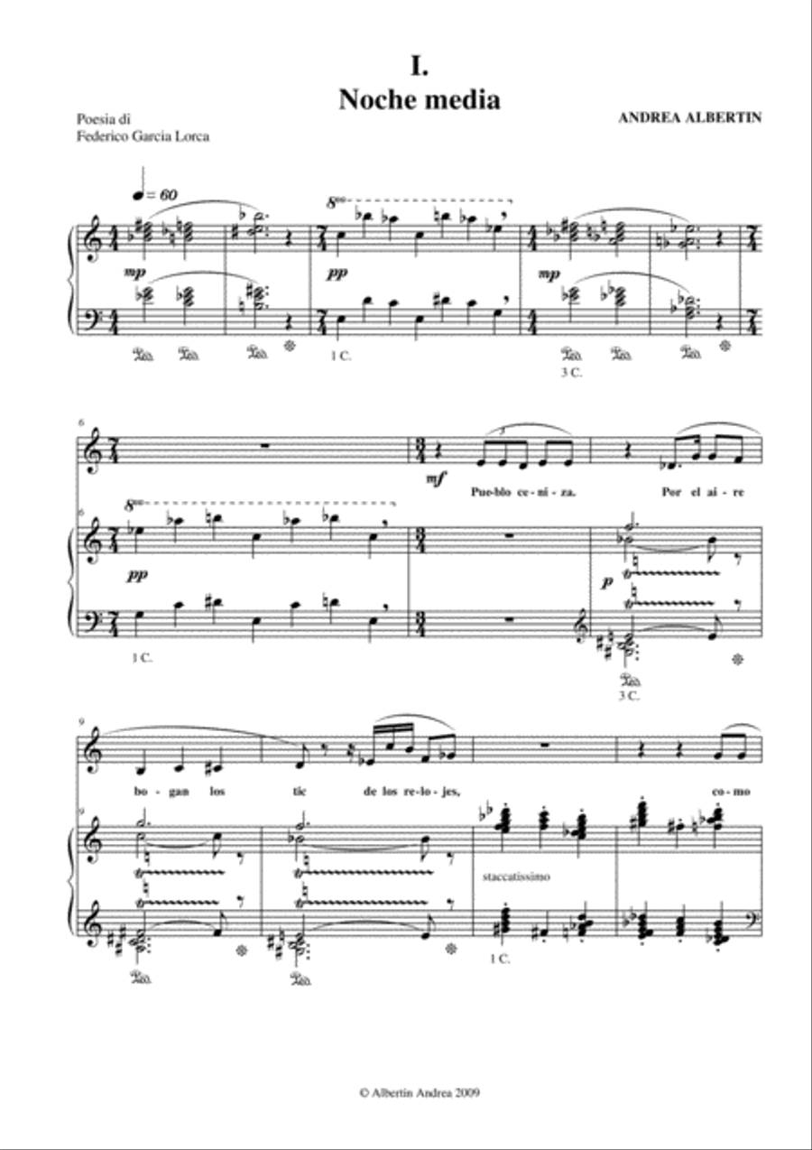 Ballata Notturna Ballata Notturna Alto Voice scores gallery preview page 3