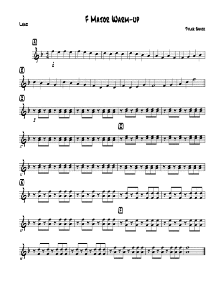 F Major Warm-Up for Steel Band image number null
