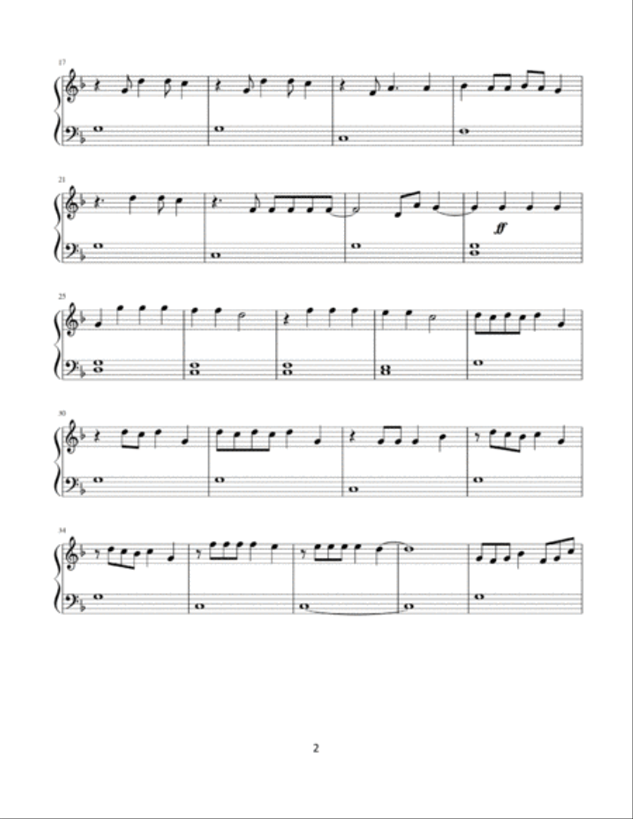 Radioactive Easy Piano scores gallery preview page 2