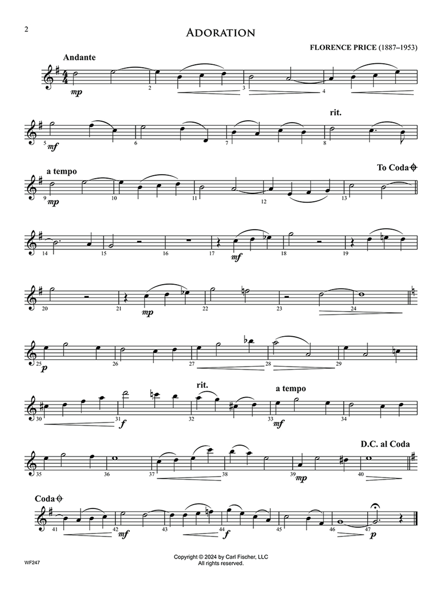 24 Classic Solos (for Winds) B-Flat Clarinet scores gallery preview page 2