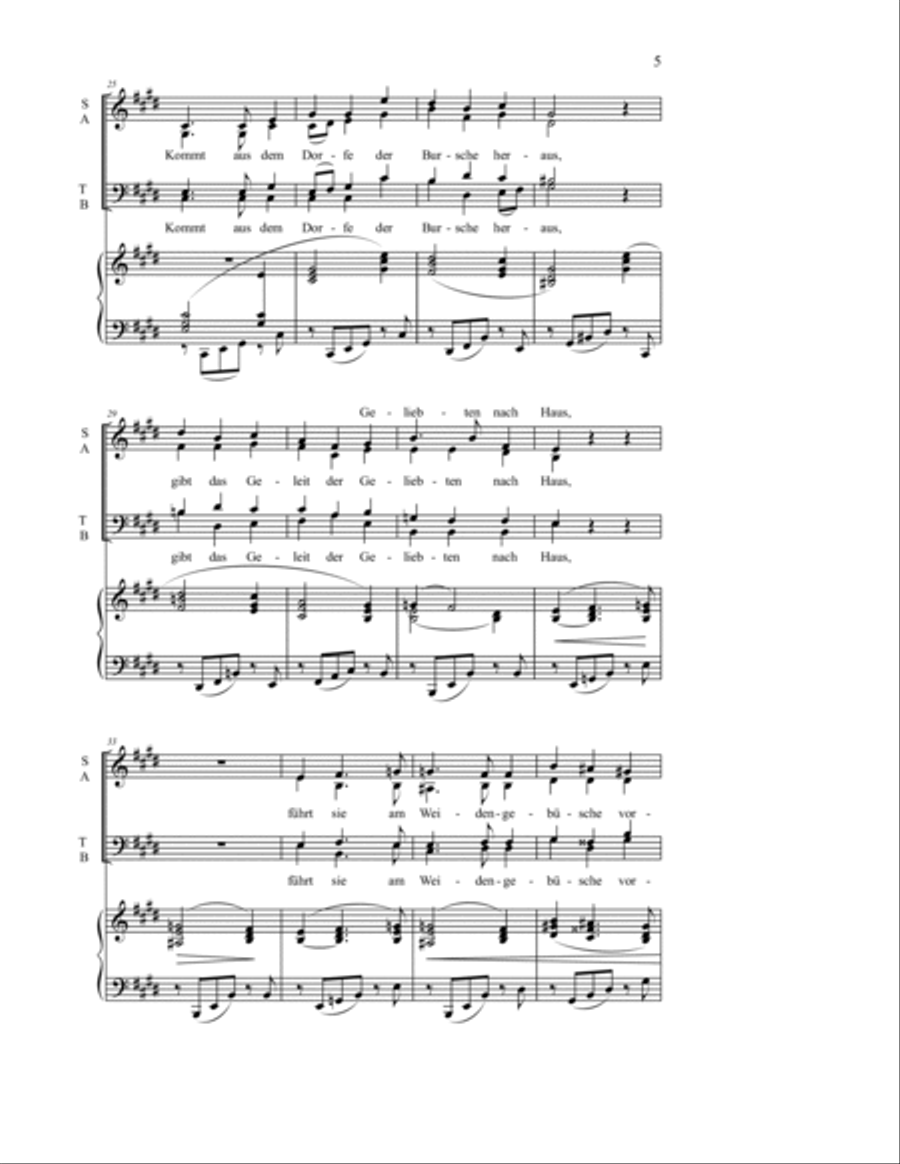 Von ewiger Liebe 4-Part scores gallery preview page 7
