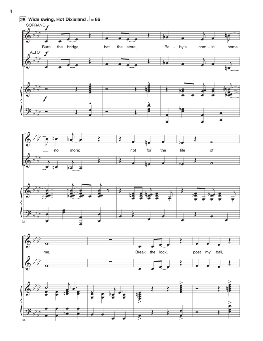Not For The Life Of Me SSA scores gallery preview page 4