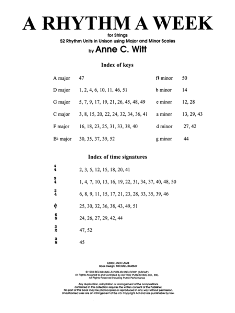 A Rhythm a Week (Based on A Rhythm a Day by Igor Hudadoff)