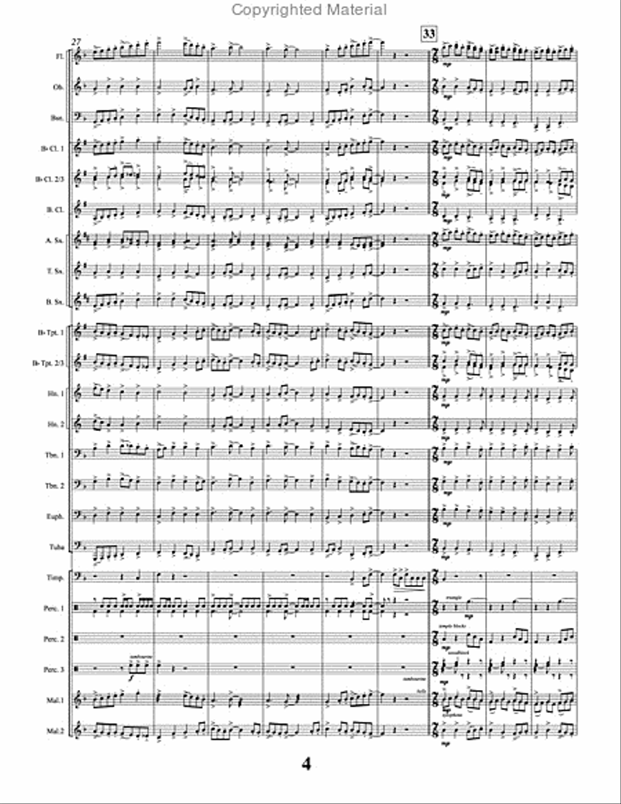 Dance Sinfonia Dance Sinfonia Concert Band scores gallery preview page 5