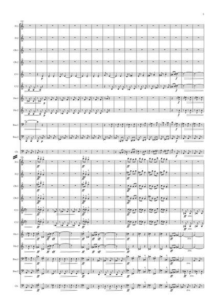 Bartók: Allegro Barbaro, Sz.49 - symphonic wind dectet/bass image number null