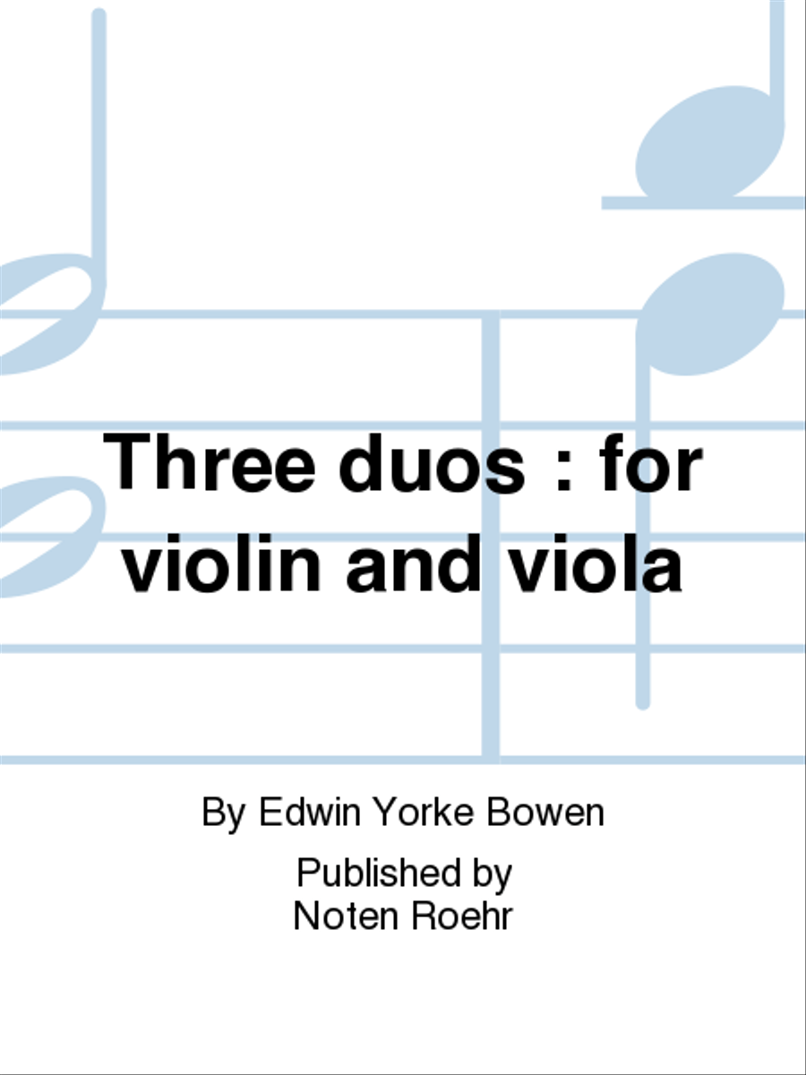 Three duos Viola scores gallery preview page 1