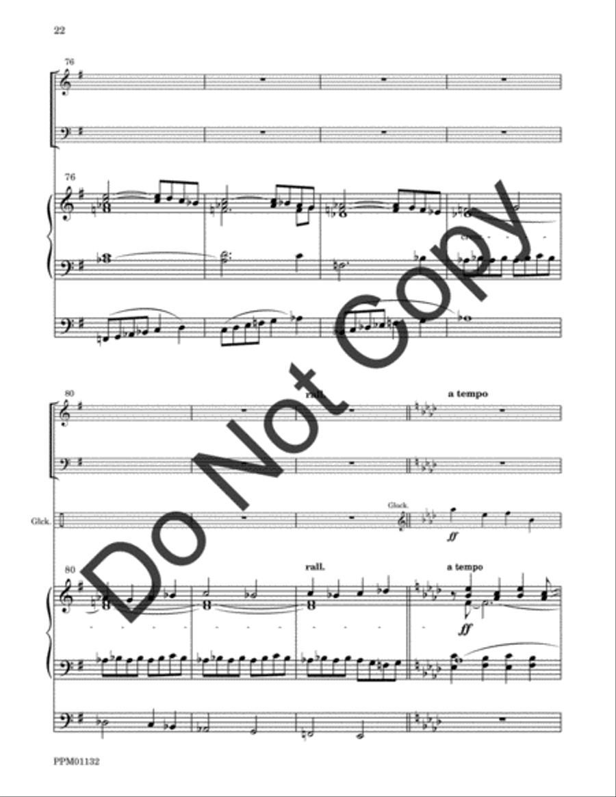 Cortege: Intrada, Arioso, Finale Percussion scores gallery preview page 49