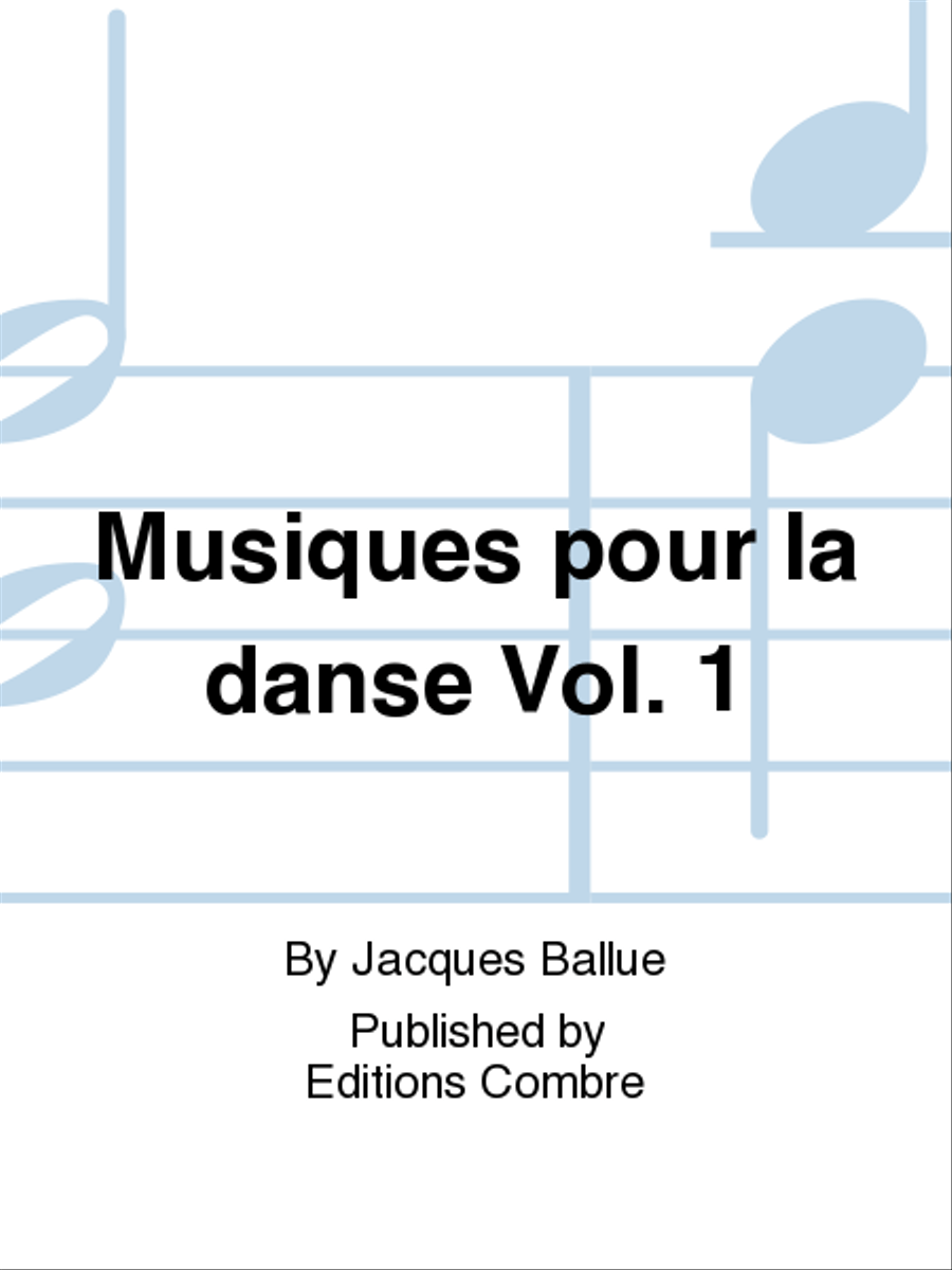 Musiques pour la danse - Volume 1 CD scores gallery preview page 1