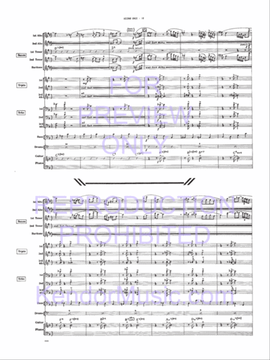 Second Race Jazz Ensemble scores gallery preview page 11