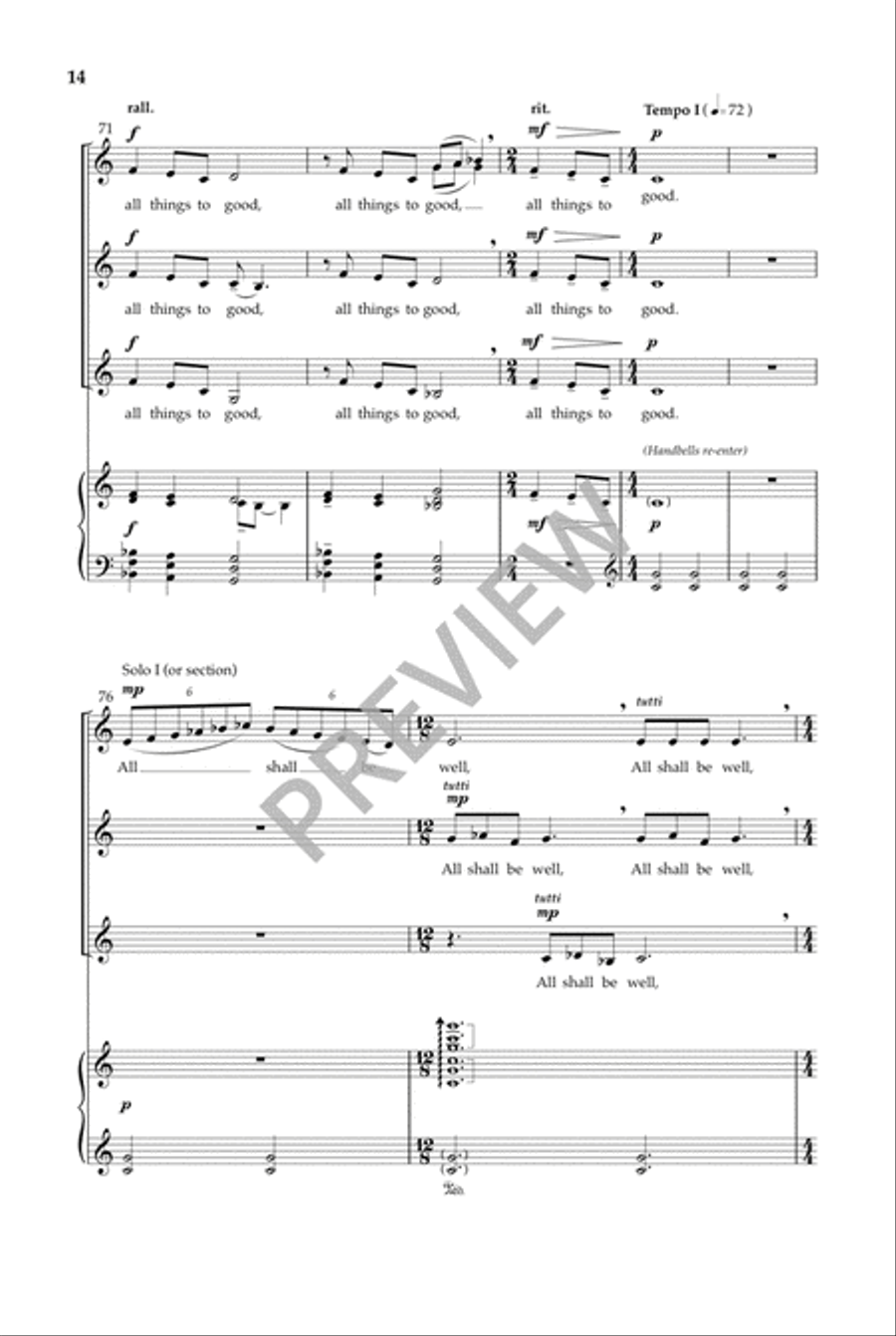 Illuminations of Julian of Norwich SSA scores gallery preview page 15