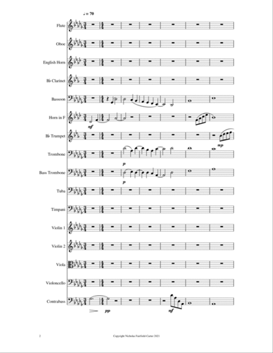 Flower Ridge From Strathcona Park Suite Full Orchestra scores gallery preview page 4