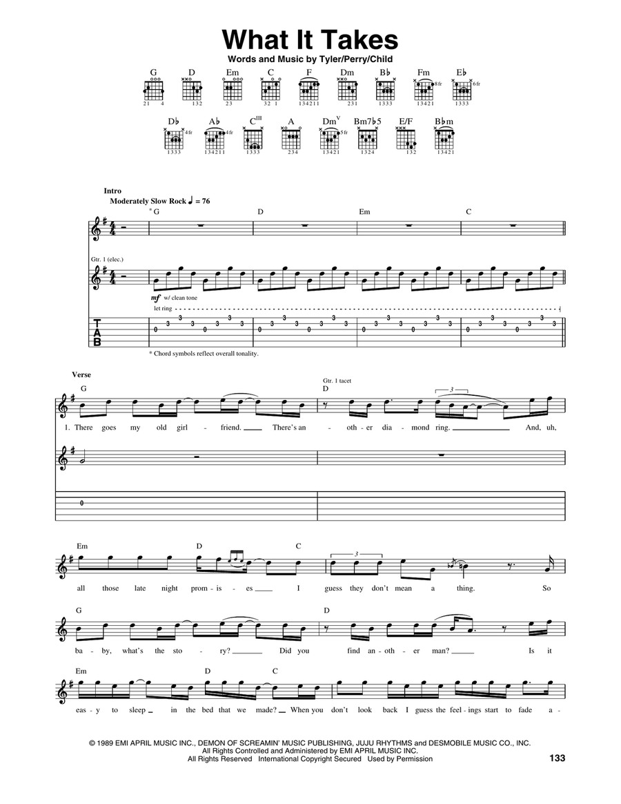 What It Takes Acoustic Guitar scores gallery preview page 1