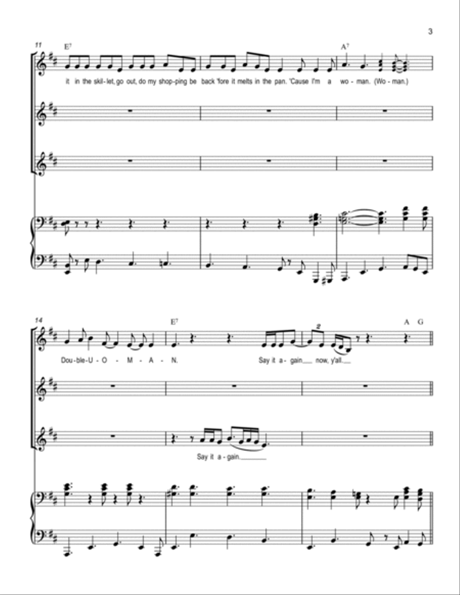 I'm A Woman Voice scores gallery preview page 3