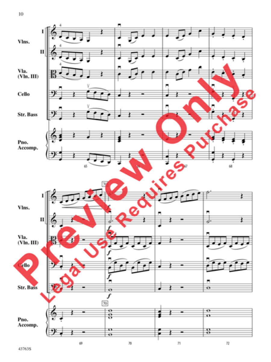Sonatina in C String Orchestra scores gallery preview page 11