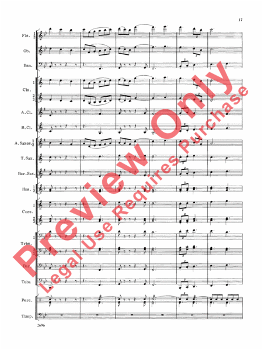 Hudson River Suite Concert Band scores gallery preview page 18