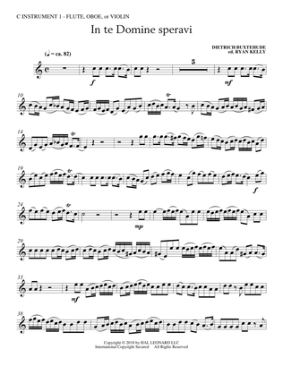 In Te Domine Speravi (ed. Ryan Kelly) - C Instrument I