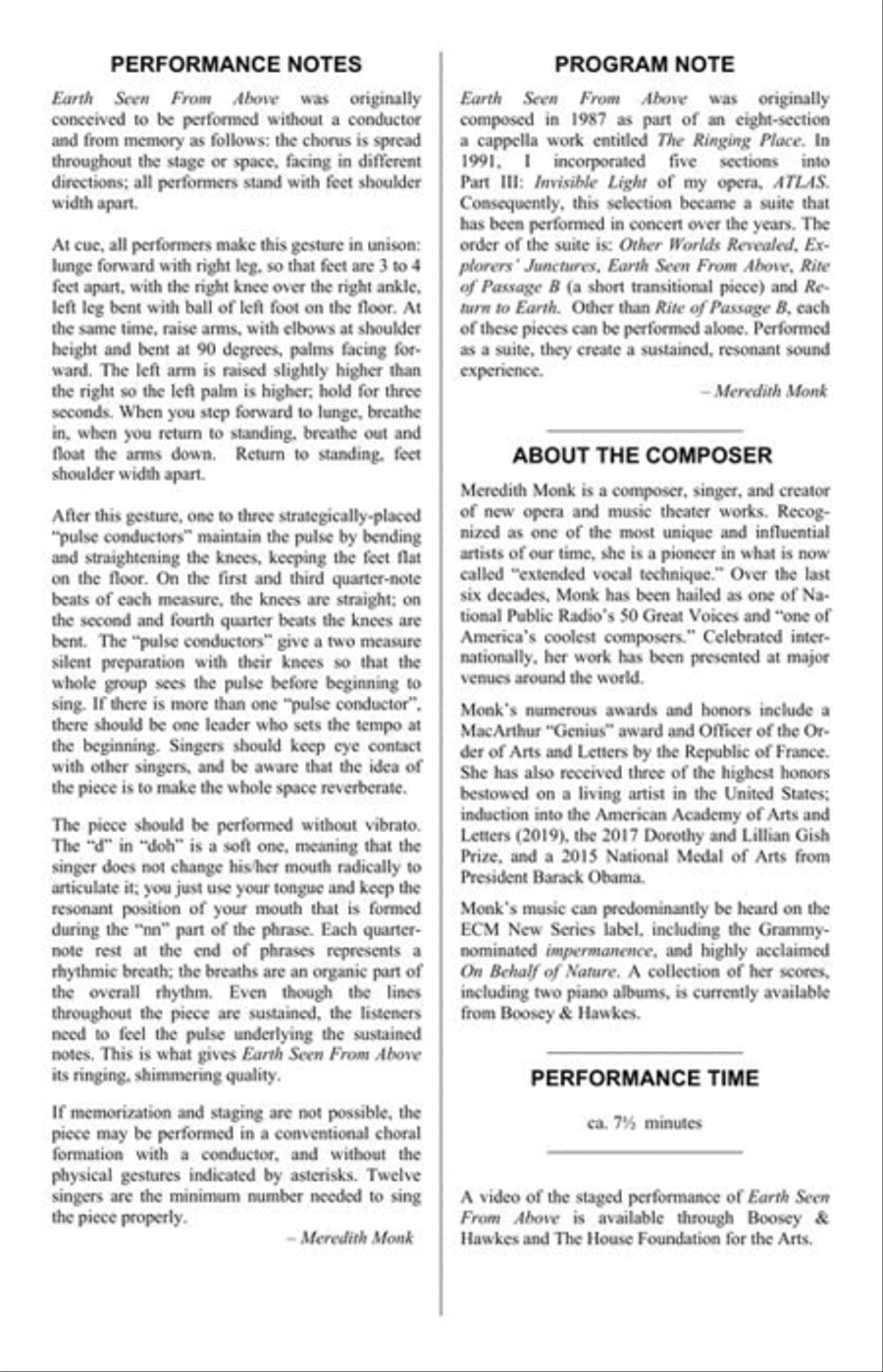 Earth Seen from Above from Atlas: an opera in three parts Divisi scores gallery preview page 3
