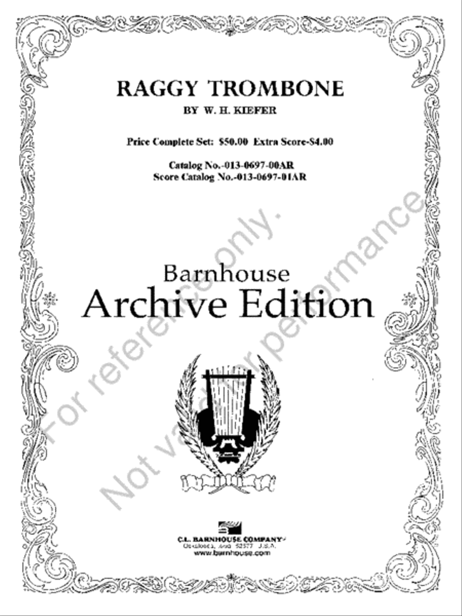 Raggy Trombone Trombone scores gallery preview page 2