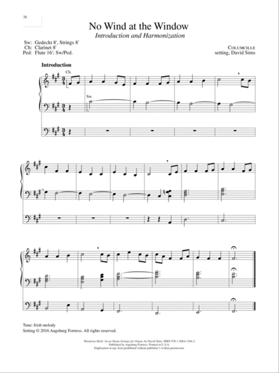 Wondrous Birth Seven Hymn Settings for Organ Organ Solo scores gallery preview page 39