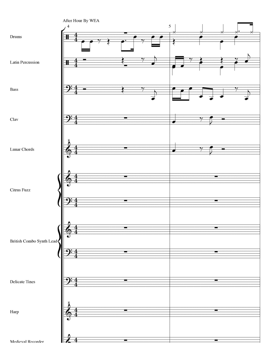 After Hour After Hour Concert Band scores gallery preview page 1