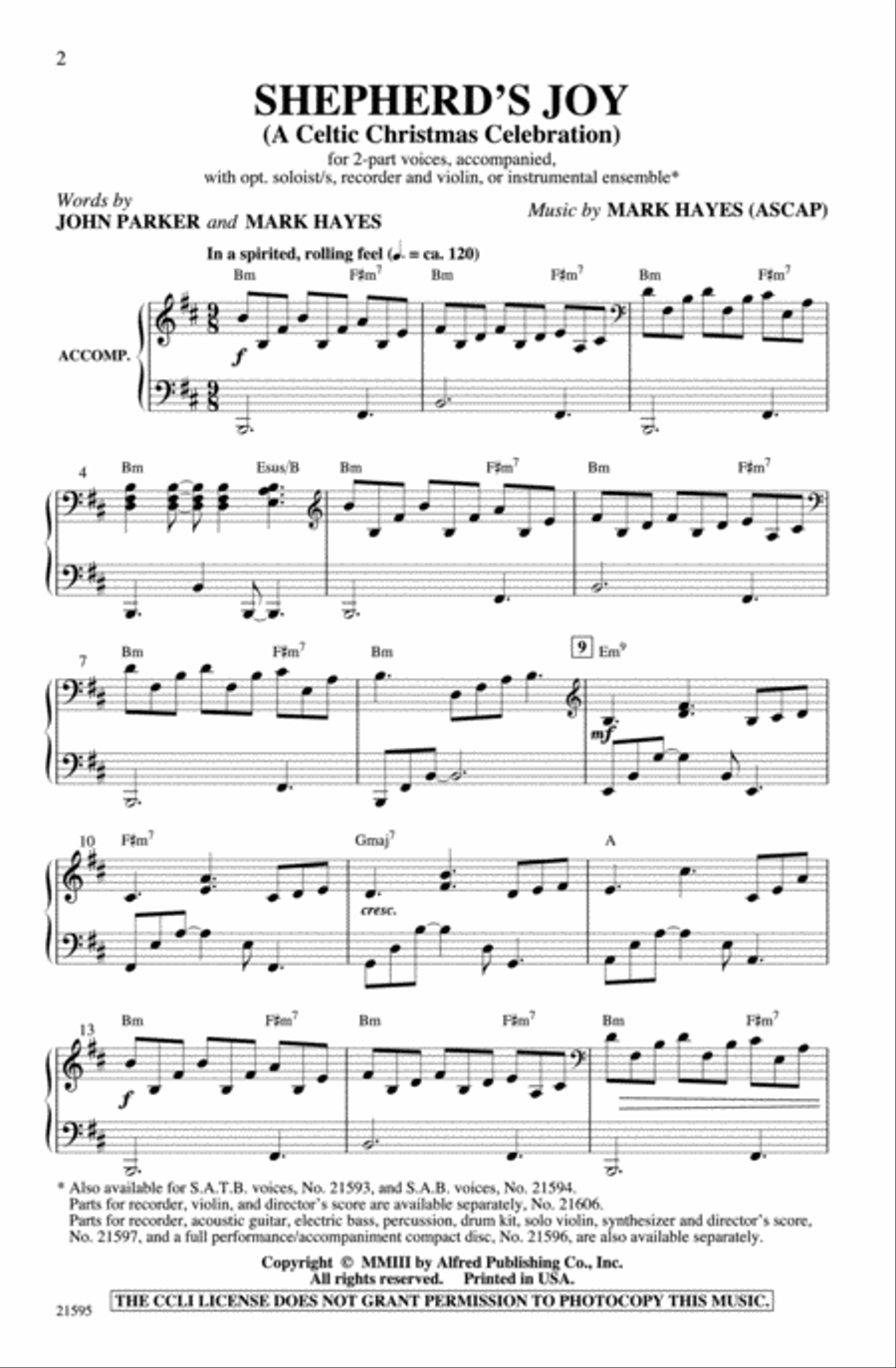 Shepherd's Joy 2-Part scores gallery preview page 2